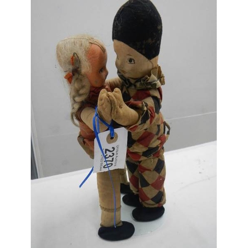 2370 - A pair of 1930's Dean's dancing dolls.