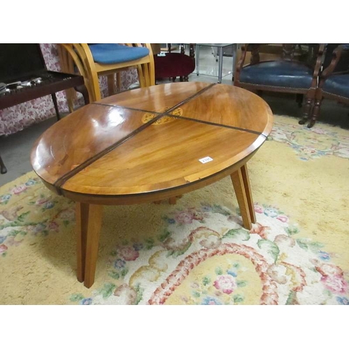 2395 - A Victorian loo table top converted in to 4 smaller tables.