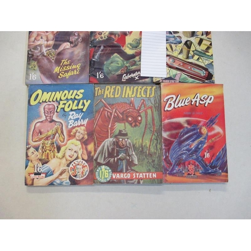 2571 - A good collection of 10 early Sci-Fi pulp magazines / books including The Metal Monster, Cataclysm, ... 