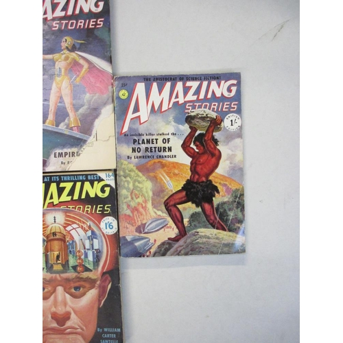 2585 - A collection of 7 Amazing Stories sci-fi magazines