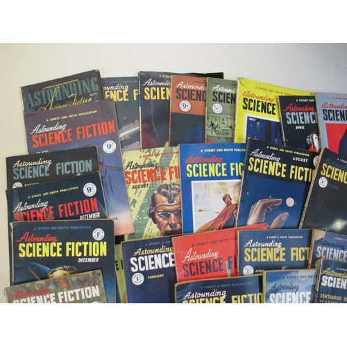 2589 - A vert good collection of 35 Astounding Science Fiction magazines from the 1940s and 1950s