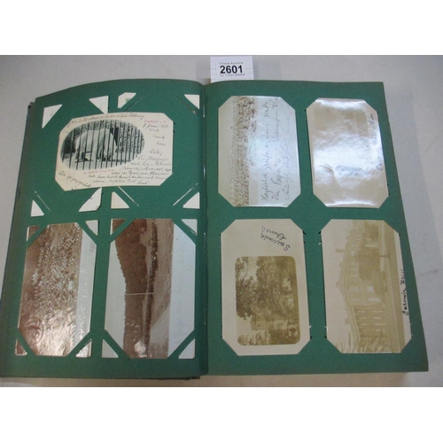 2601 - A good postcard album including military, topographical, comic etc (approx 240 postcards, a selectio... 