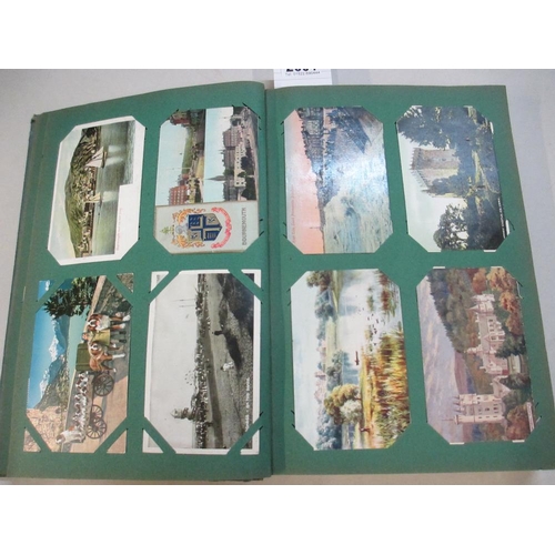 2601 - A good postcard album including military, topographical, comic etc (approx 240 postcards, a selectio... 