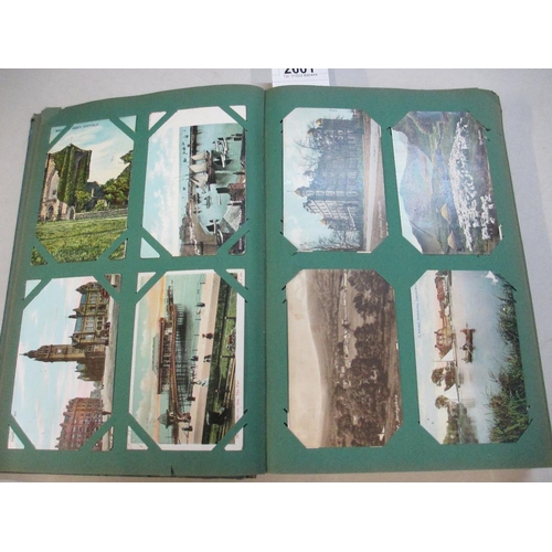 2601 - A good postcard album including military, topographical, comic etc (approx 240 postcards, a selectio... 