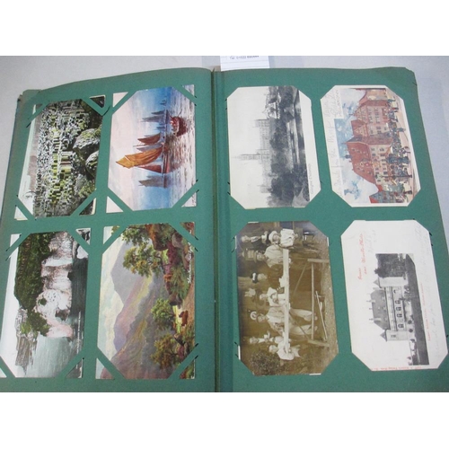 2601 - A good postcard album including military, topographical, comic etc (approx 240 postcards, a selectio... 