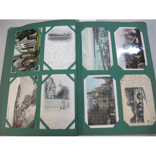 2601 - A good postcard album including military, topographical, comic etc (approx 240 postcards, a selectio... 