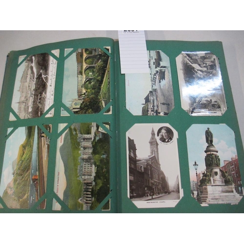 2601 - A good postcard album including military, topographical, comic etc (approx 240 postcards, a selectio... 