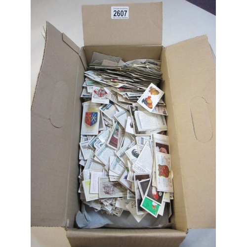 2607 - Approximately 2000 cigarette cards from a variety of manufacturers including Players, Wills, Gallahe... 