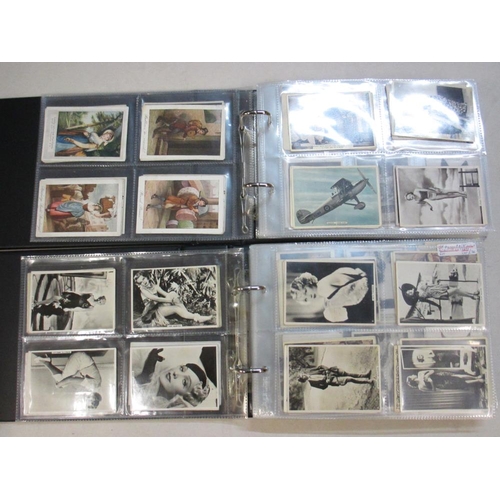 2608 - Approximately 800 larger format cards in two albums including Players, Mount Everest and Beauties in... 