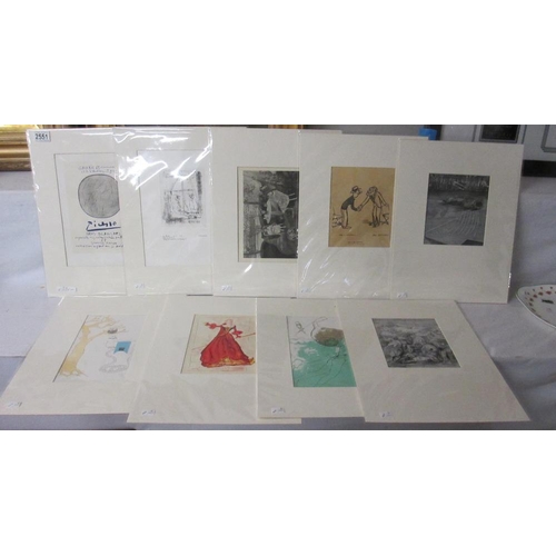 2551 - Pablo Picasso lithographic print (Mourlot) circa 1958, 2 x Elisabeth Frink lithographic prints circa... 