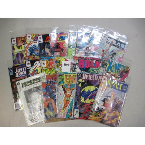 2596 - A collection of 20 1st edition comics in bags including Rai, E-man, Nexus, Magnus, X-Men, Captain Am... 