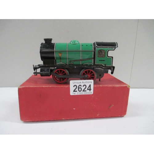 2624 -  Boxed Hornby Trains 0 gauge clockwork 41010 M1 locomotive (missing key)