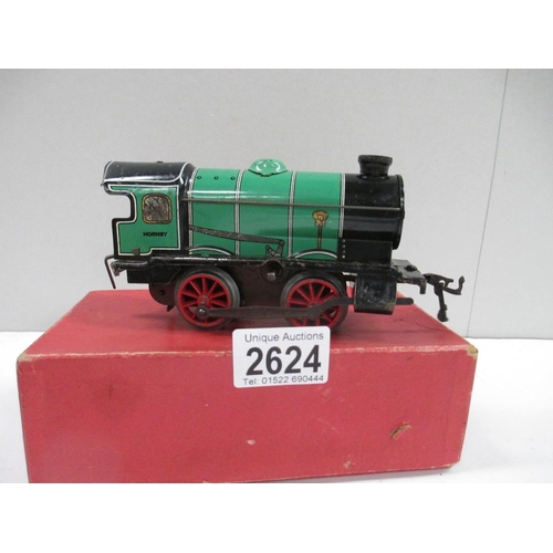 2624 -  Boxed Hornby Trains 0 gauge clockwork 41010 M1 locomotive (missing key)