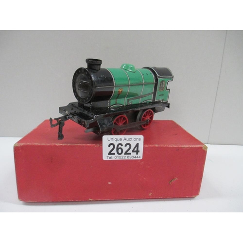 2624 -  Boxed Hornby Trains 0 gauge clockwork 41010 M1 locomotive (missing key)