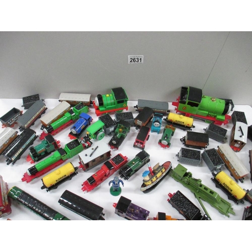 2631 - Box containing various ERTL Thomas Tank series vehicles