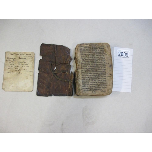 2609 - Becon Thomas A rare 16th century copy of The sicke mans salue with pages 27 to 229