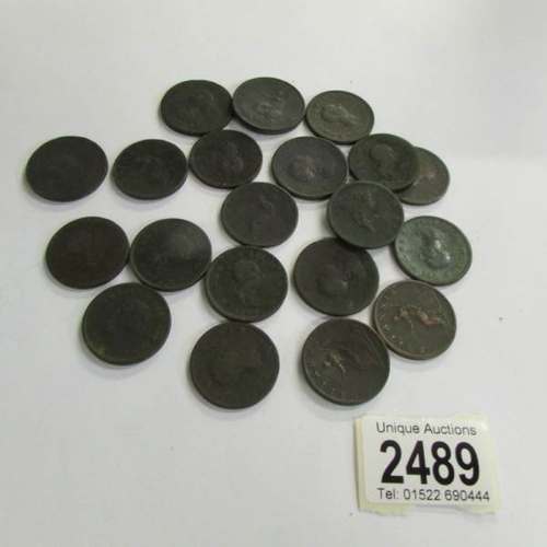 2489 - 20 old coins (mainly early 19th century).