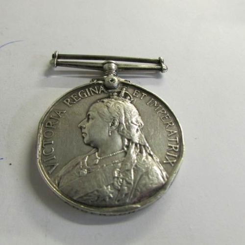 2503 - 2 Victorian silver medals (one made in to a brooch).