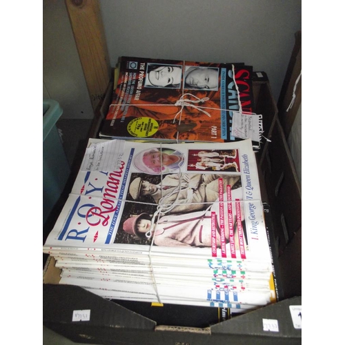 155 - A box of murder casebook magazines, true scandal magazines etc.