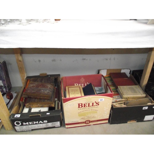 161 - 3 boxes of antiquarian and collectors books