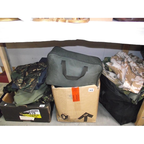 162 - A large quantity of Army clothes etc.