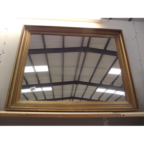 203 - A large gilt framed mirror