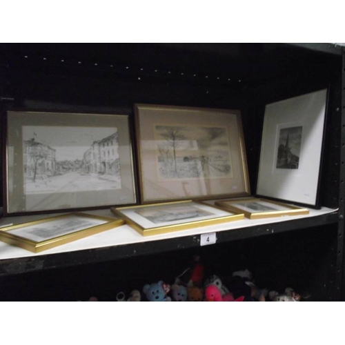 4 - A quantity of framed prints and engravings.