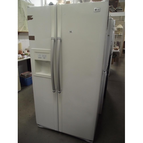 104 - A large LG fridge with icemaker