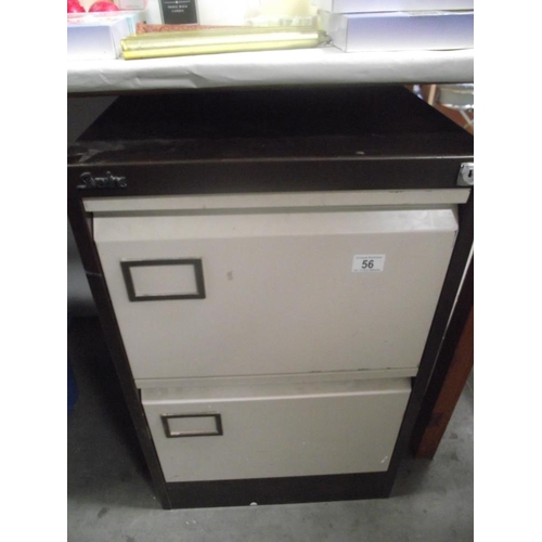 56 - A 2 drawer filing cabinet