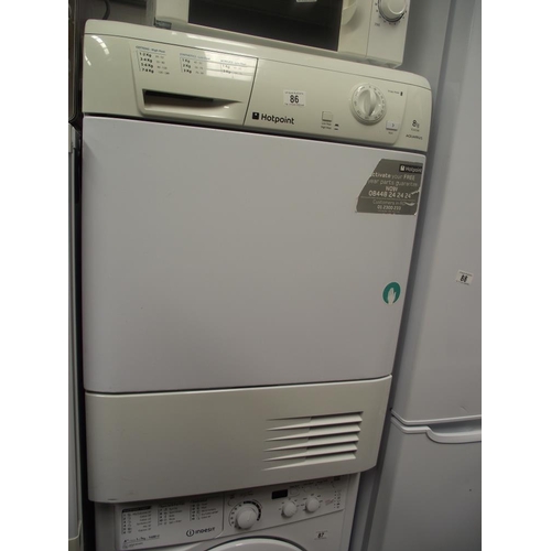 86 - A Hotpoint condenser tumble dryer