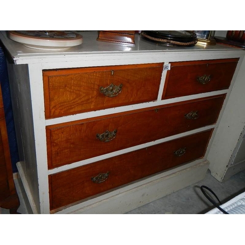 893 - A 2 over 3 chest of drawers.