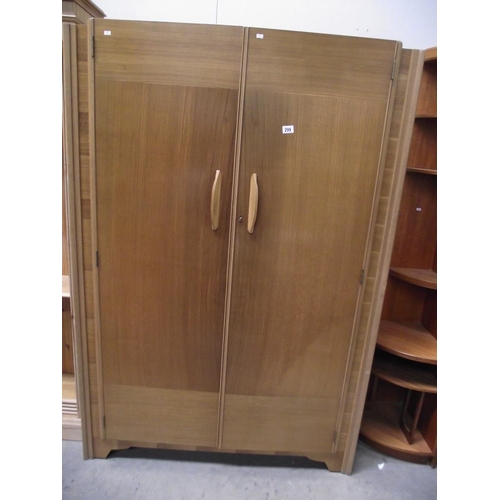 299 - A 1950's double wardrobe