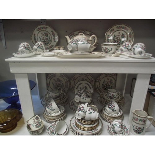 310 - A large quantity of Indian tree dinnerware including Royal Grafton, Duchess, Burslem etc.