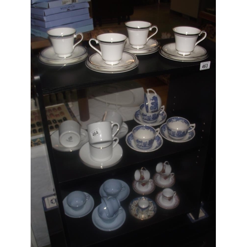 464 - Quantity of Royal Doulton cups and saucers, Royal Worcester etc.