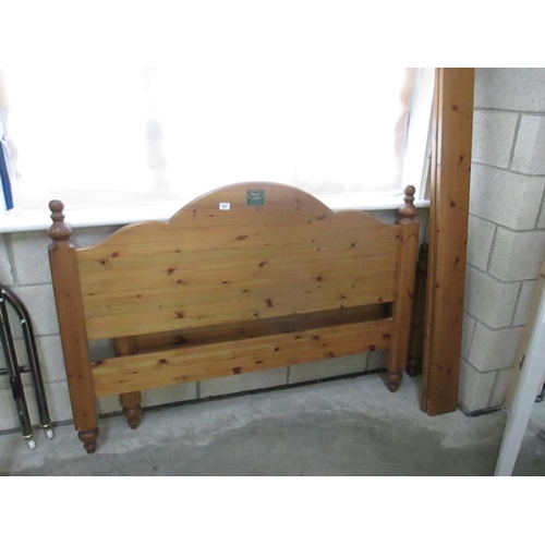 107 - A Ducal pine double bed frame (parts missing)