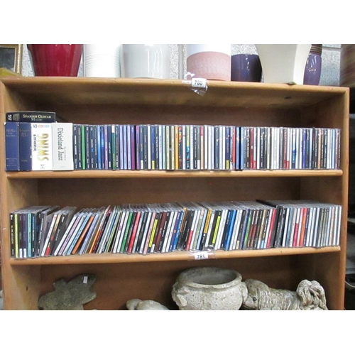 781 - 2 shelves of CD's.