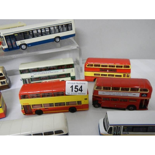 154 - Approximately 22 various Corgi and Exclusive First Editions (EFE) buses.