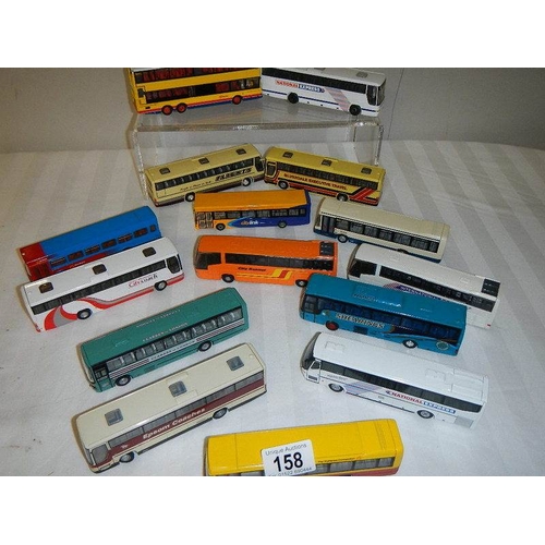 158 - Approximately 15 die cast Corgi single decker buses.