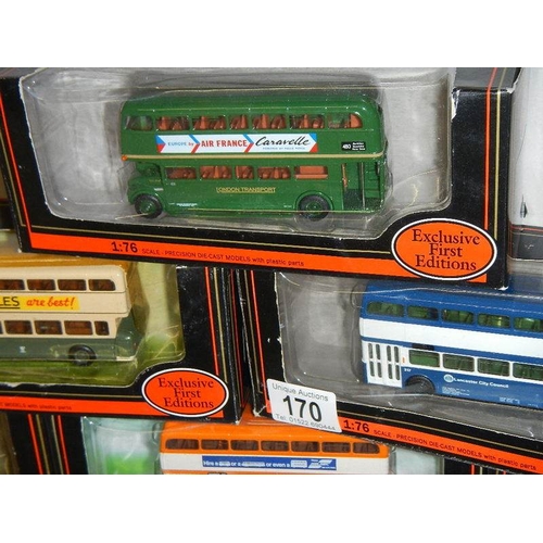 170 - Eight 176 scale Giblow Exclusive First Editions (EFE) buses.