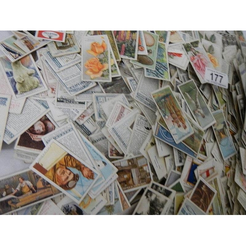 177 - Approximately 2000 cigarette cards from a variety of manufacturers including Player's, Churchman, Ca... 