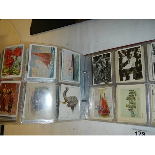 178 - Approximately 800 larger format cards in 2 albums including Players, Mount Everest Beauties in both ... 