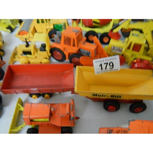 179 - Approximately 68 construction and farming related die cast models.