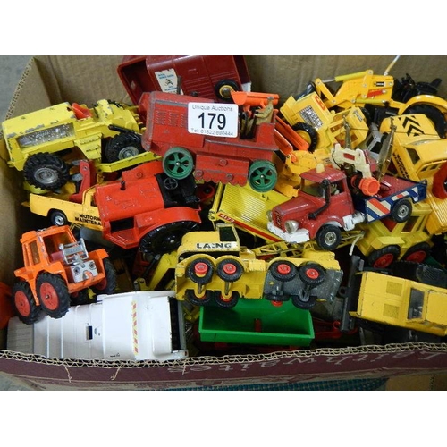 179 - Approximately 68 construction and farming related die cast models.