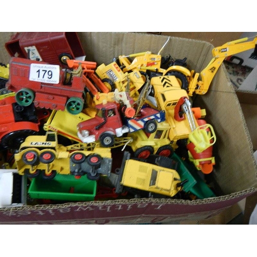 179 - Approximately 68 construction and farming related die cast models.