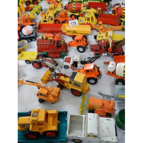 179 - Approximately 68 construction and farming related die cast models.