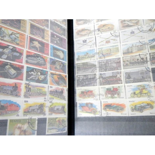 180 - 2 albums of worldwide Cinderella and back of book stamps.