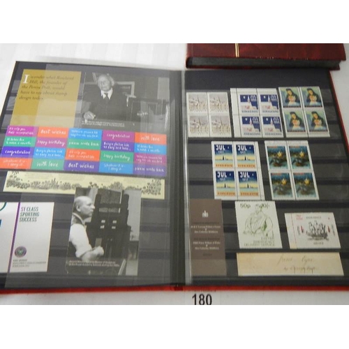 180 - 2 albums of worldwide Cinderella and back of book stamps.