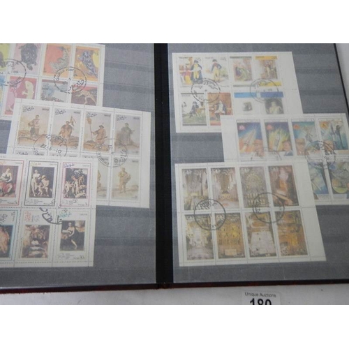 180 - 2 albums of worldwide Cinderella and back of book stamps.