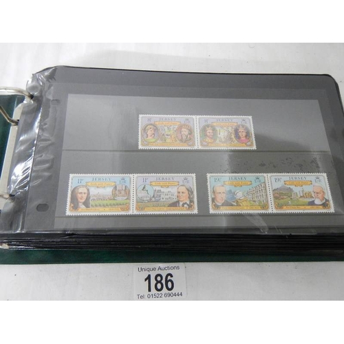 186 - 6 albums of first day covers (one empty).