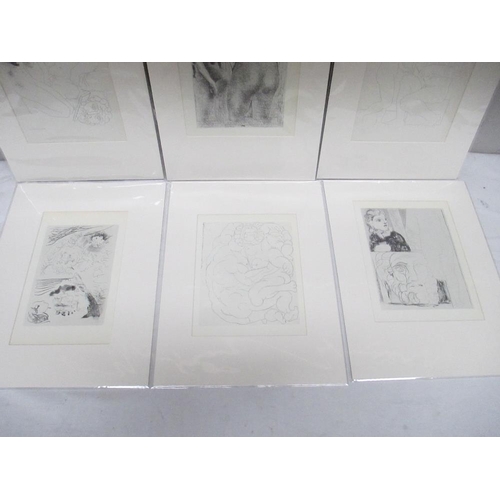 262 - Pablo Picasso (1881-1973) Collection of 6 prints mainly nudes circa 1956 Vollard suite. All mounted ... 